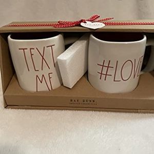 Rae Dunn 2 Mug Set - New in Box